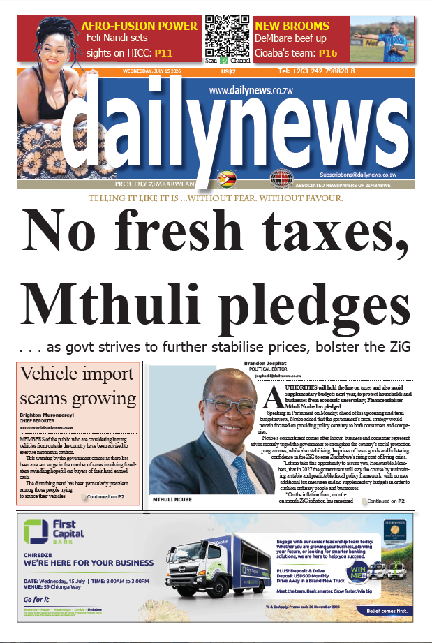Wednesday 15 July 2026
